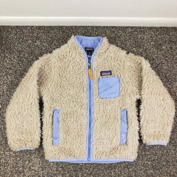 2023 Patagonia Retro-X Fleece Jacket Baby Toddler 3T Boys Kids Sherpa Coat Beige